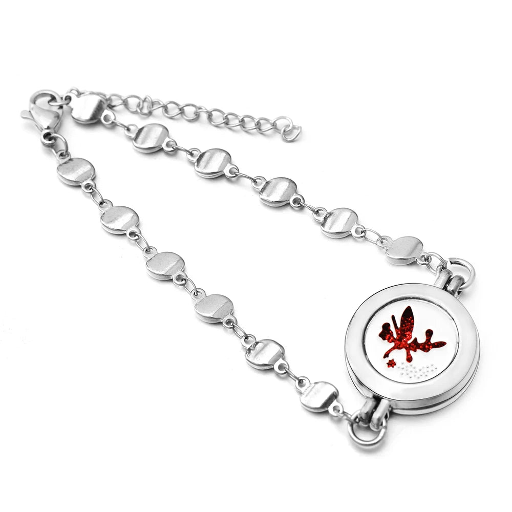 Heart-Shaped Adjustable Aromatherapy Bracelet