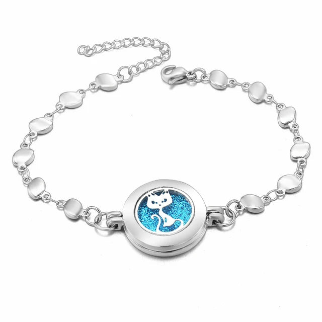 Heart-Shaped Adjustable Aromatherapy Bracelet