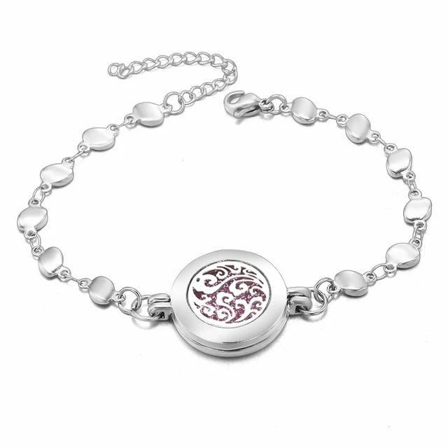 Heart-Shaped Adjustable Aromatherapy Bracelet